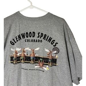 The Duck Company Glenwood Springs Colorado Moose Dropping Graphic Tee Mens XL